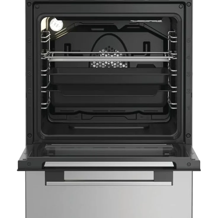 Bauknecht B5V8LMX Standherd, Heißluftbackofen mit 8 Funktionen, 4 Kochzonen, Hydrolyse-Reinigungsfunktion, Garraumvolumen 60 Liter, Edelstahl-Optik – Bild 3