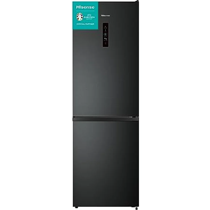 Hisense RB390N4BFC Kühl-Gefrier-Kombination, Total No Frost, Multi Air Flow, LED Display, Gemüsefach, Black INOX, EEK C – Bild 1