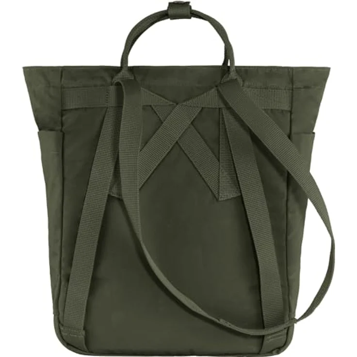 Fjällräven Kanken Totepack Schultertasche, 27 cm, grün, mit Rucksackfunktion und herausnehmbarem Sitzpolster – Bild 3