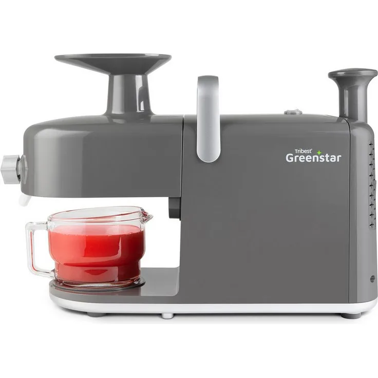 Tribest Entsafter Greenstar GS 5, Saftpresse mit Edelstahl-Doppelpresswalzen, hoher Saftausbeute und moderner Optik