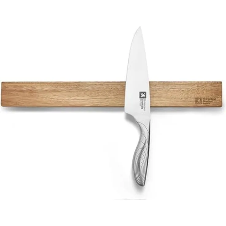 RICHARDSON SHEFFIELD Messerhalter mit Magnetleiste | Akazien-Holz | Platz für bis zu 5 Küchenmesser | Wandanbringung | 40 cm lang