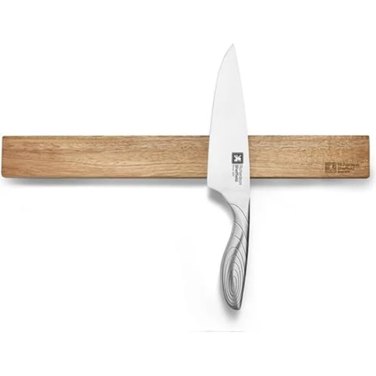 RICHARDSON SHEFFIELD Messerhalter mit Magnetleiste | Akazien-Holz | Platz für bis zu 5 Küchenmesser | Wandanbringung | 40 cm lang – Bild 1