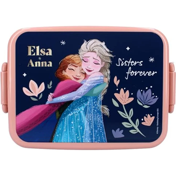 Vadobag Frozen Lunchbox - Sisters Forever, stylishe Brotdose für Geschwister, bunt – Bild 2