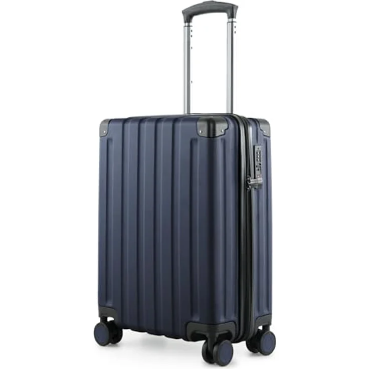 Hauptstadtkoffer Q-Damm - Handgepäck 54x37x21, TSA, 4 Rollen, Hartschalenkoffer, Dunkelblau – Bild 1