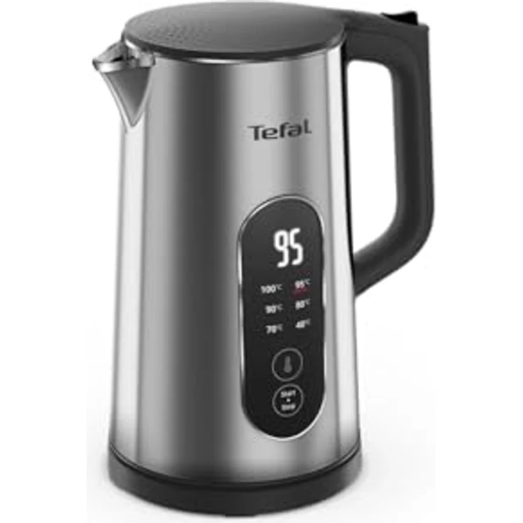 Tefal Selezione, Wasserkocher, Silber und Schwarz, prüffähiger und kabelloser Design-Wasserkocher – Bild 1