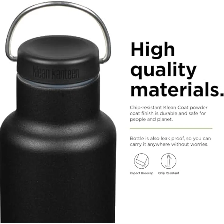 Klean Kanteen Unisex – Erwachsene Classic Schlaufenkappe, Black, One Size – Bild 4