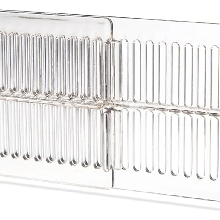 Relaxdays Schubladentrenner-Set, verstellbare Trennwände für Küchenorganisation, transparent, 8 Kunststoffplatten mit Anti-Rutsch-Pads – Bild 8