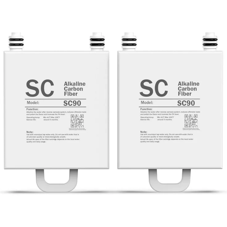 Frizzlife SC90 Ersatz-Filterkartusche für WB99 Umkehrosmose-Wasserfilter, alkalisch, 2 Stück