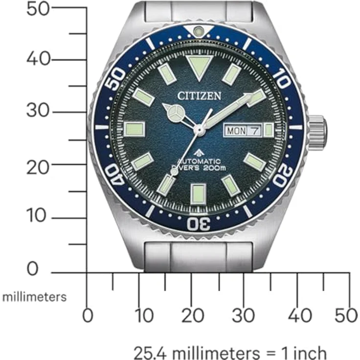 CITIZEN Promaster Marine Herren-Taucheruhr Automatik Stahl/Blau NY0129-58L – Bild 4