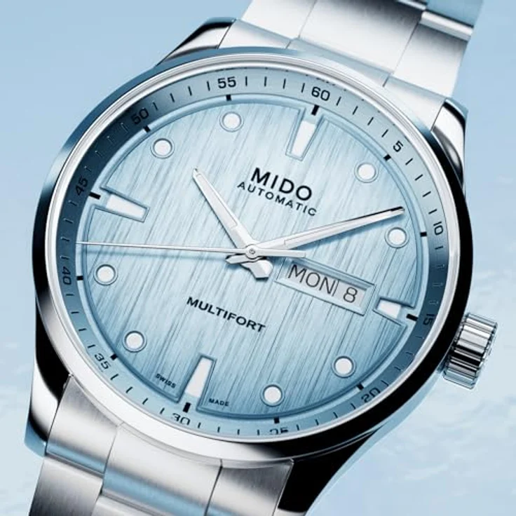 MIDO Multifort Freeze M038.430.11.041.00 Herren Automatikuhr, Edelstahlgehäuse in Silber mit Saphirglas – Bild 5