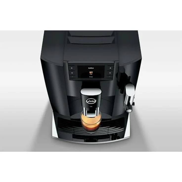JURA Kaffeevollautomat 15584 E8 Piano Black (EC), einstellbare Tassenfüllmenge, Klartext-Display - Preisvergleich – Bild 2
