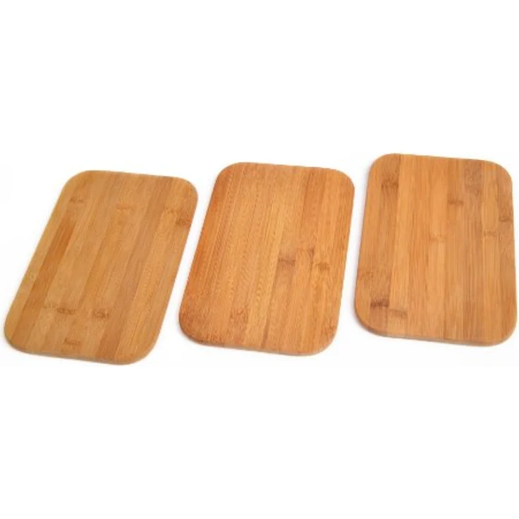 3er Set Frühstücksbrettchen aus Bambus – Bild 4