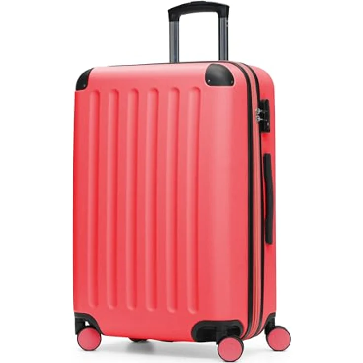 Hauptstadtkoffer Spree Mittelgroßer Koffer Hartschale Trolley, 65 cm, TSA, 74 Liter, korall – Bild 2