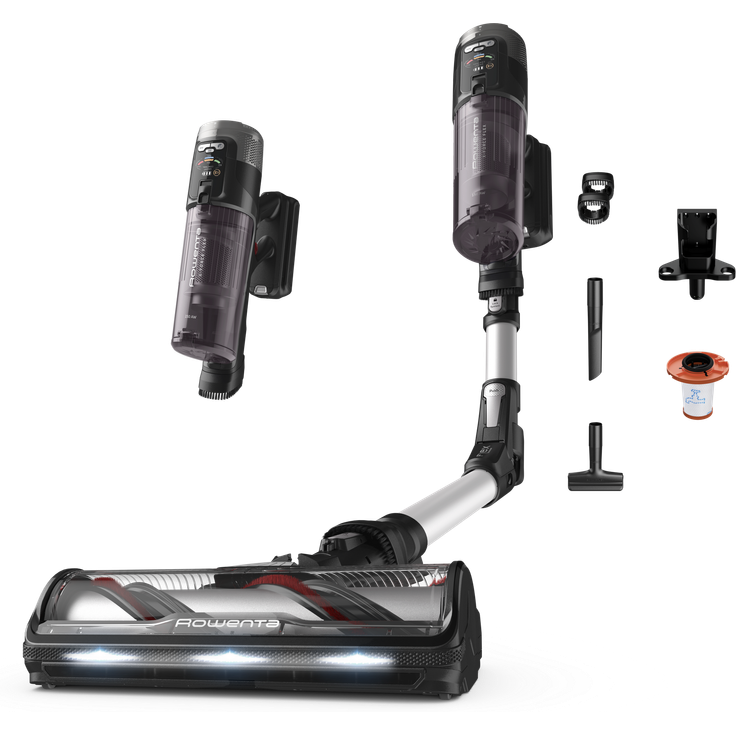 Rowenta RH9A36WV X-Force Flex 13.60 - 150 AirWatt Saugleistung, 60 Min Laufzeit, 0,65L Behälter, LED-Düse, 3h Ladezeit



