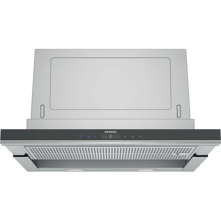 Siemens iQ700 LI67SA671, Motorhaube, ausziehbar, Nische, Breite: 52.4 cm, Tiefe: 29 cm, Absaugung und Rückführung (mit zusätzlichem Rückführungsset), mit internem Motor, rostfreier Edelstahl