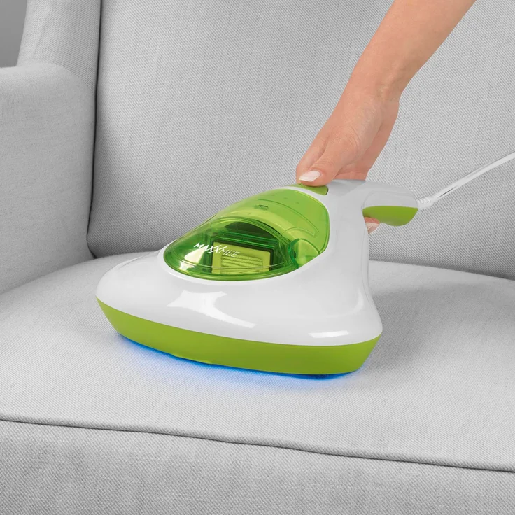 MAXXMEE Milben-Handstaubsauger mit UV-C Licht, 300 Watt, weiß-limegreen – Bild 3