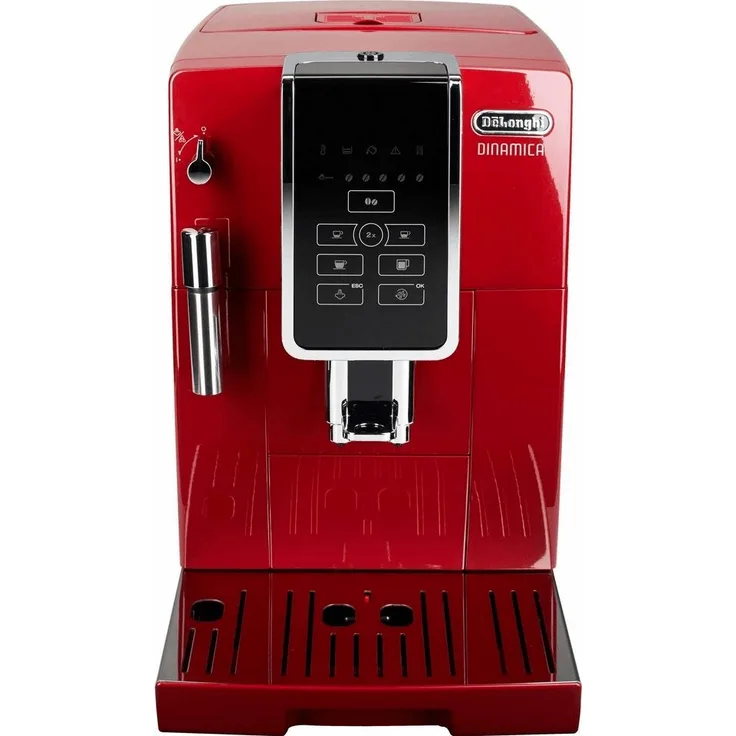 De'Longhi Kaffeevollautomat Dinamica ECAM 358.15.R, Sensor-Bedienfeld, rot