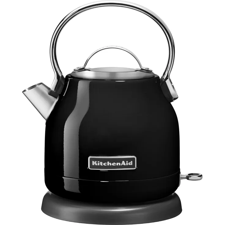 KitchenAid 5KEK1222EOB Edelstahl-Wasserkocher, 2200W, 1,25 L, Abschaltautomatik, Trockengehschutz, Kontrollleuchte, onyx-schwarz: Tests, Infos & Preisvergleich