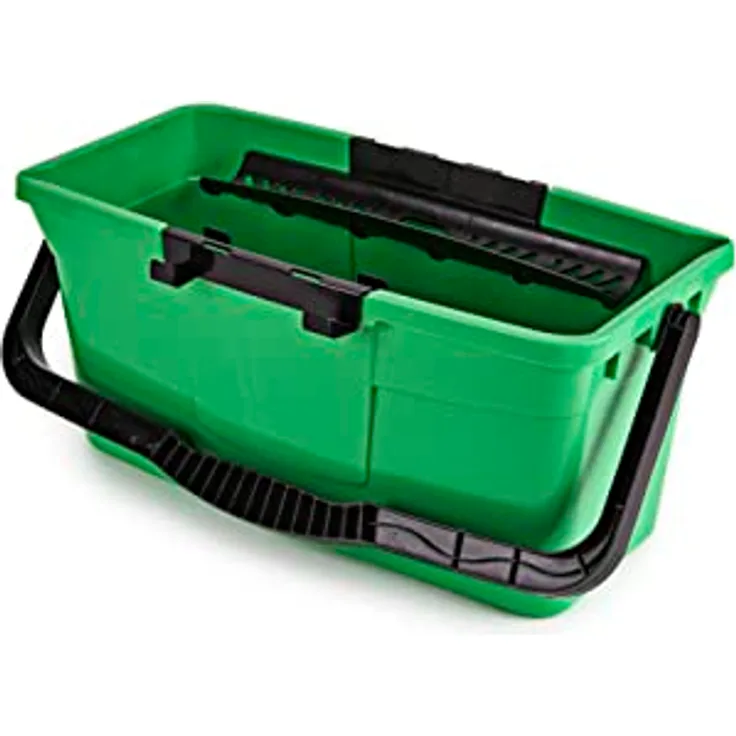 Unger Eimer 12 Liter (für Einwascher bis Breite 35 cm, mit Literskala, inkl. Sieb als Ablage, rechteckige Form) QB12B