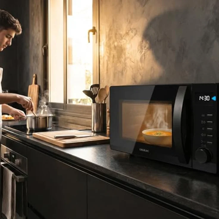Cecotec Proclean 5005, Solo-Mikrowelle mit 20 l Volumen, 700 W, 3DWave-Technologie, eingebautes Display und Drehregler – Bild 8