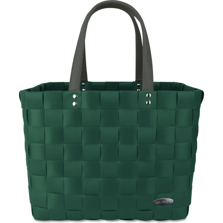 Normani Einkaufskorb 1545, PU-Griffe, wasserabweisend, 20 Liter Volumen, Grün