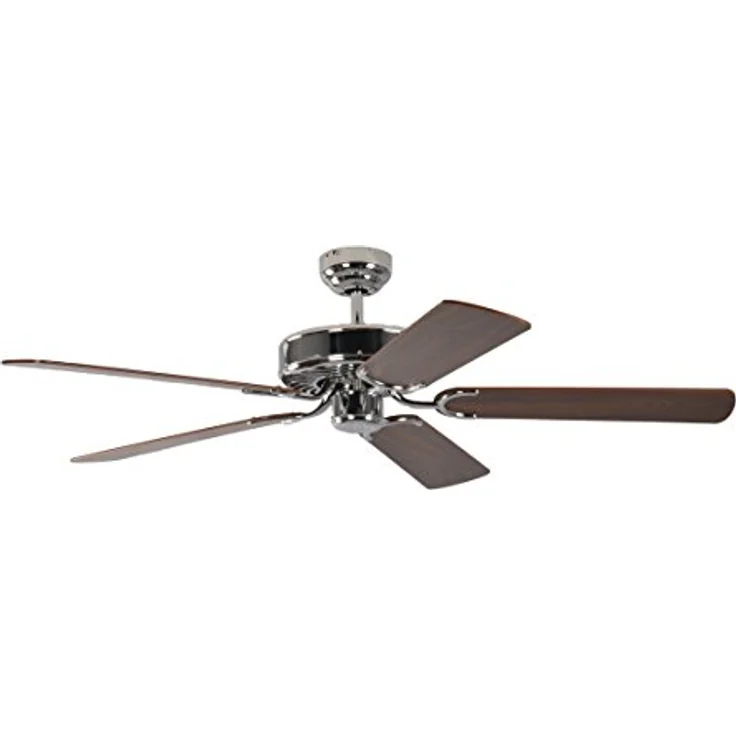 Pepeo 13322010132_v1 Deckenventilator Potkuri, Flügel Wallnuss, 240 V, Stahl|Walnuss – Bild 2
