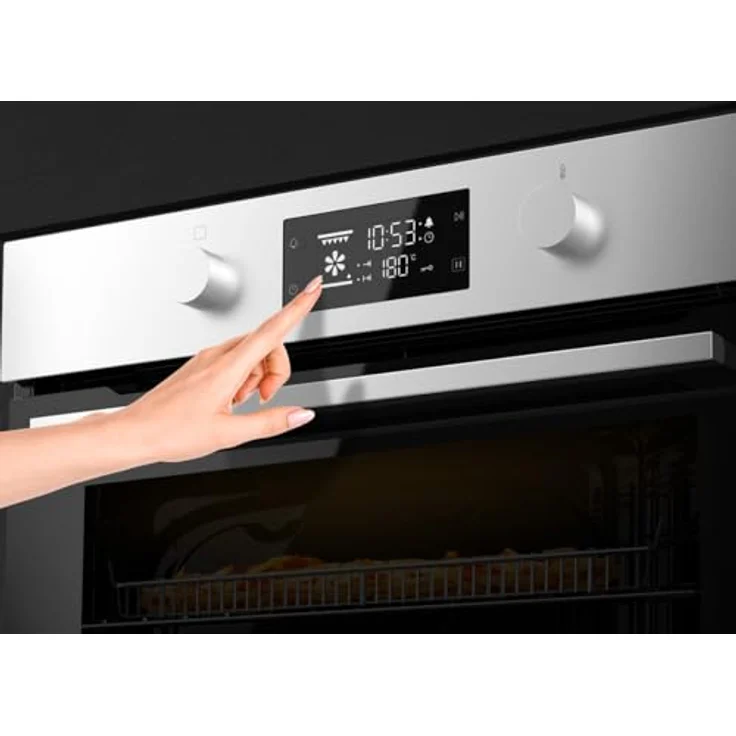 Cecotec Einbau-Backofen Pyrolyse Bolero Hexa P526000 Line, 73L, 2800W, 9 Funktionen, Touch-Display, Umluft-Modus, Vierfach-Glas-Tür, Kühlgebläse – Bild 5