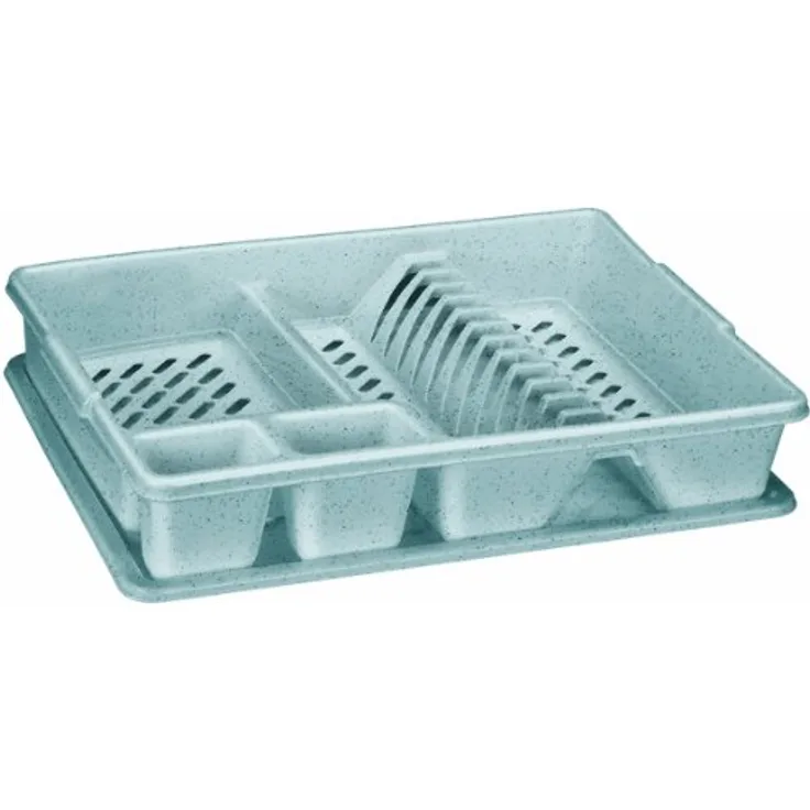 Curver Geschirrkorb mit separatem Abtropf-Tablett, Polypropylen, 45 x 38 x 8,8 cm