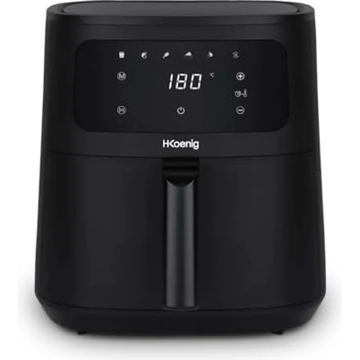 H.Koenig Heißluftfritteuse FRY840, 4L, 80-200°C, 5 Kochmodi, Touchscreen-Display – Bild 1