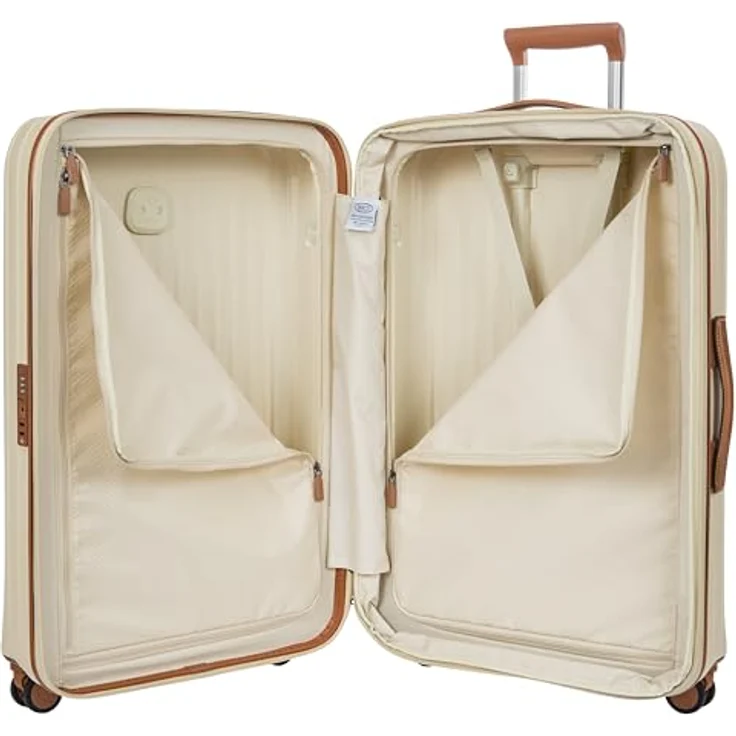 Bric's Taormina Trolley 75 cm Exp., erweiterbarer Hartschalen-Koffer mit TSA-Zahlenschloss, Cream beige – Bild 5