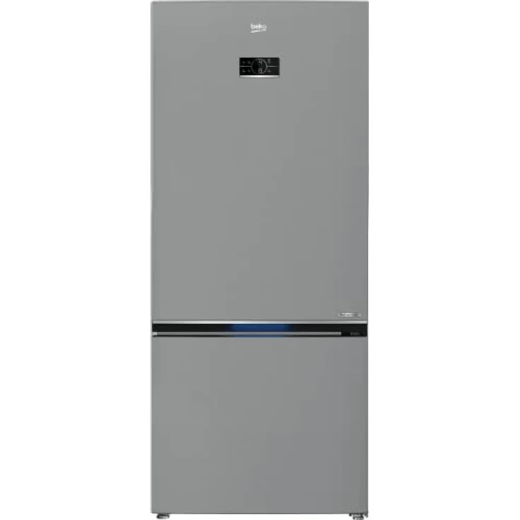 Beko B7RCNE595ZXPW freistehende Kühl-Gefrierkombination, großer Kühlschrank, 551 l Nettovolumen, NoFrost, AeroFlow, Multizone (Gefrier- oder Kühlbereich), HarvestFresh, Türalarm, Edelstahl-Look – Bild 1