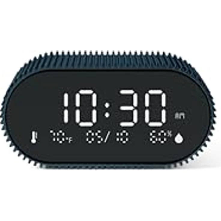 Lexon LR155OB3 Ray Clock, Digitalwecker mit Feuchtigkeits- und Temperaturanzeige, Ozeanblau – Bild 7