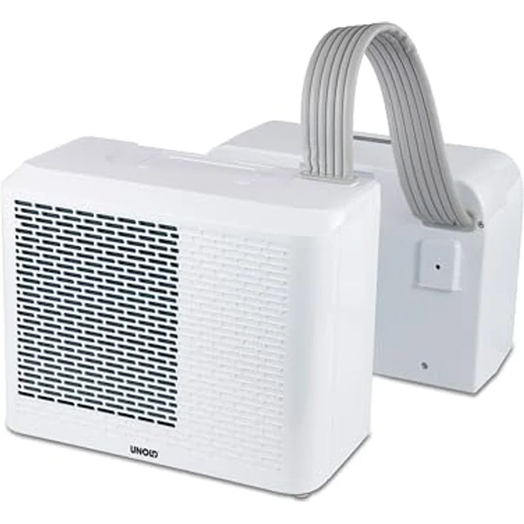 Unold Klimaanlage 5K 86320, mobile Split-Klimaanlage mit 5.000 BTU, 3-in-1 Funktion, LED-Display, leise 44 dB, inklusive Caravan-Fensteraufhängung – Bild 3