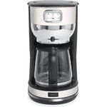 MUSE Kaffeeautomat MS-220 SC | mit Glaskanne, analoge Anzeige für Warmhaltung, 10 Tassen Fassungsvermögen, Edelstahl, beige