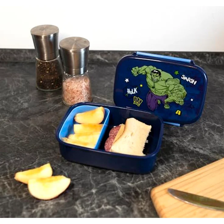 Scooli Lunchbox Avengers, praktische Brotzeitdose mit herausnehmbarem Einsatz, 135 x 180 x 60 mm – Bild 4