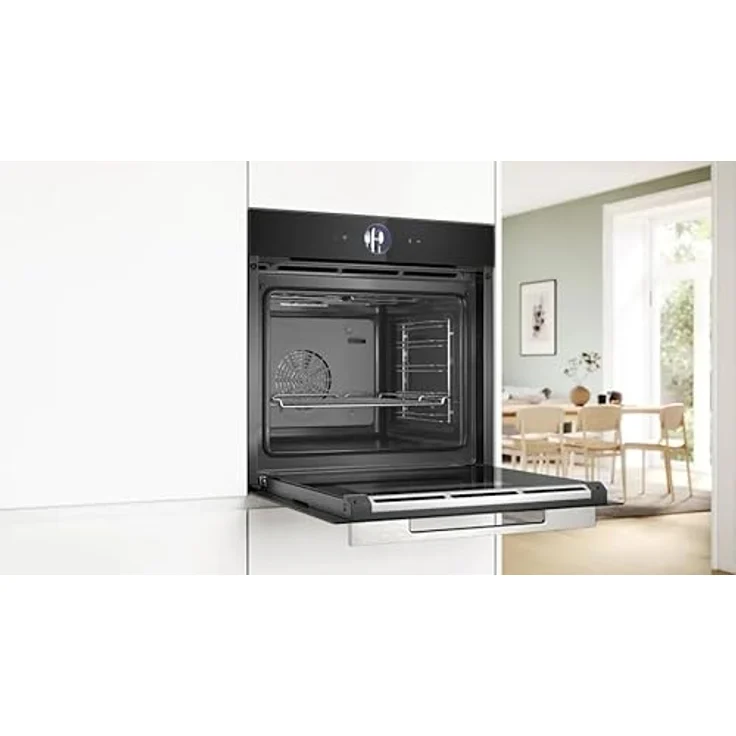 BOSCH HRG7361B1, Multifunktionsofen mit Dampfzusatz, 60 cm, Serie 8, TFT TouchControl Plus, AirFry, Home Connect, Schwarz – Bild 4