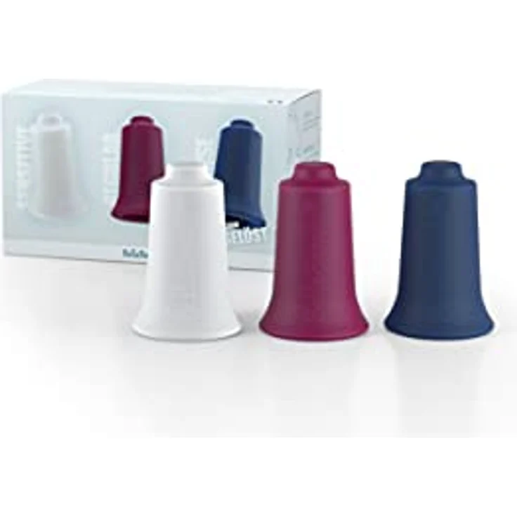 BellaBambi original trio: SENSITIVE, REGULAR, INTENSE (weiß, brombeer, nachtblau); Ø 34mm – Bild 1