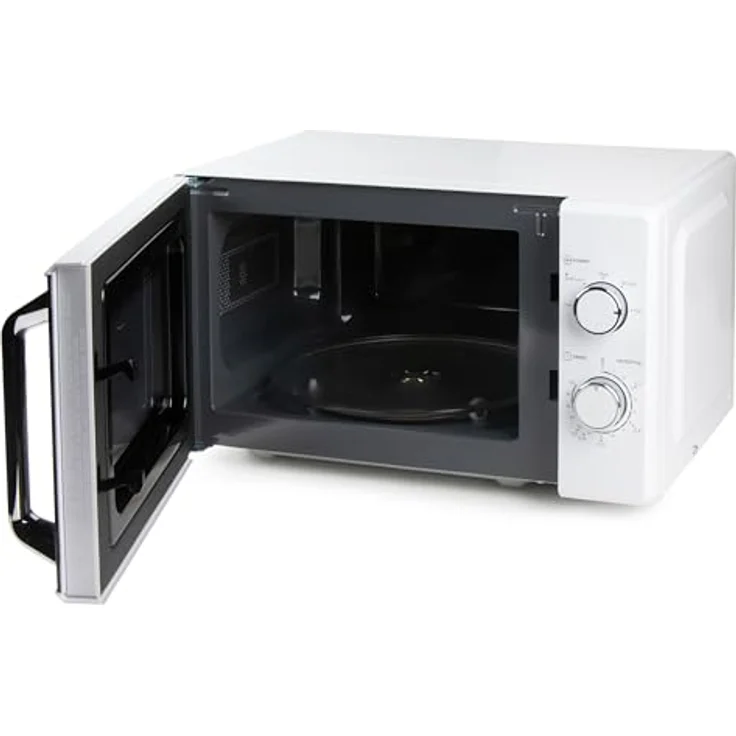 Domo DO3120 Solo-Mikrowelle - 20 L - 800 W - weiß mit Timer – Bild 2