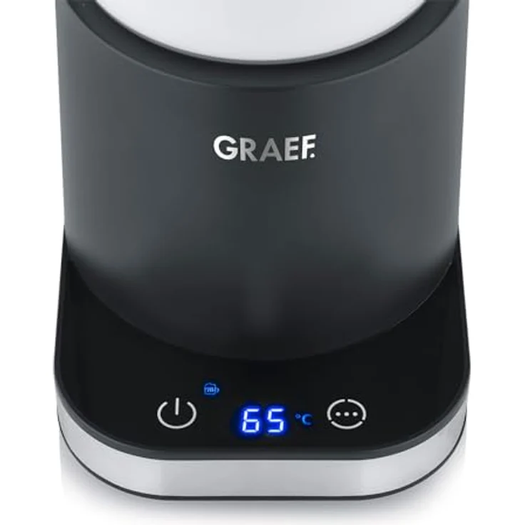 GRAEF Glas-Milchaufschäumer MS902, Induktion, Touch-Display, bis zu 400ml Milchschaum, heiße Schokolade, Graef – Bild 4