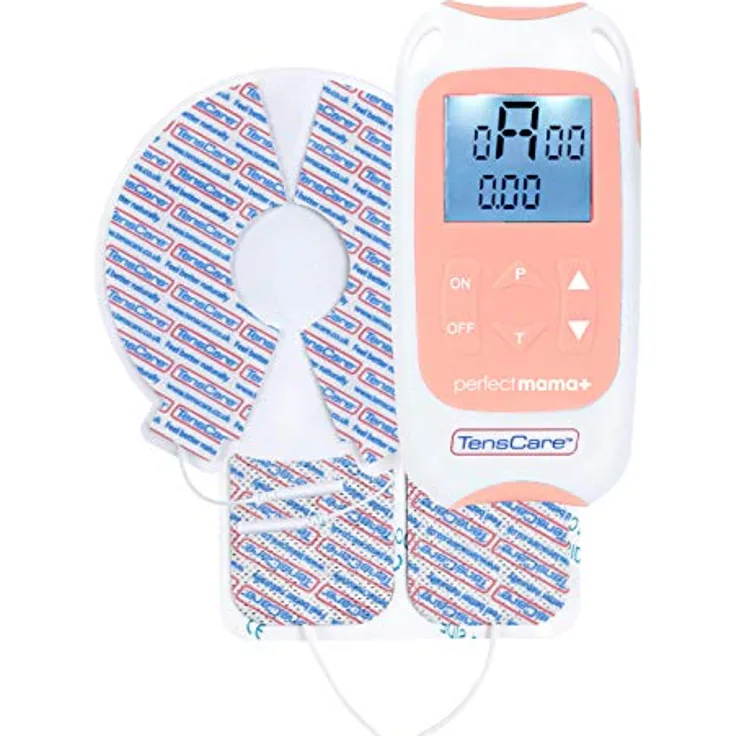 TensCare TENS-Gerät Perfect mama+, Schmerzlinderung während der Geburt & Schwangerschaft, tragbar mit Wehen-Timer, NHS genehmigt