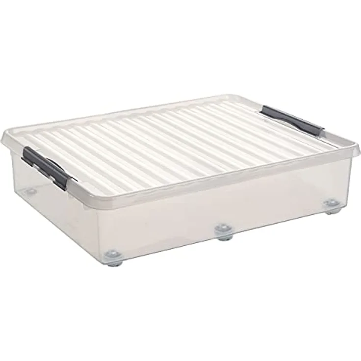 Sunware Q-Line Rollbox, Kunststoff, durchsichtig, 60 Litre