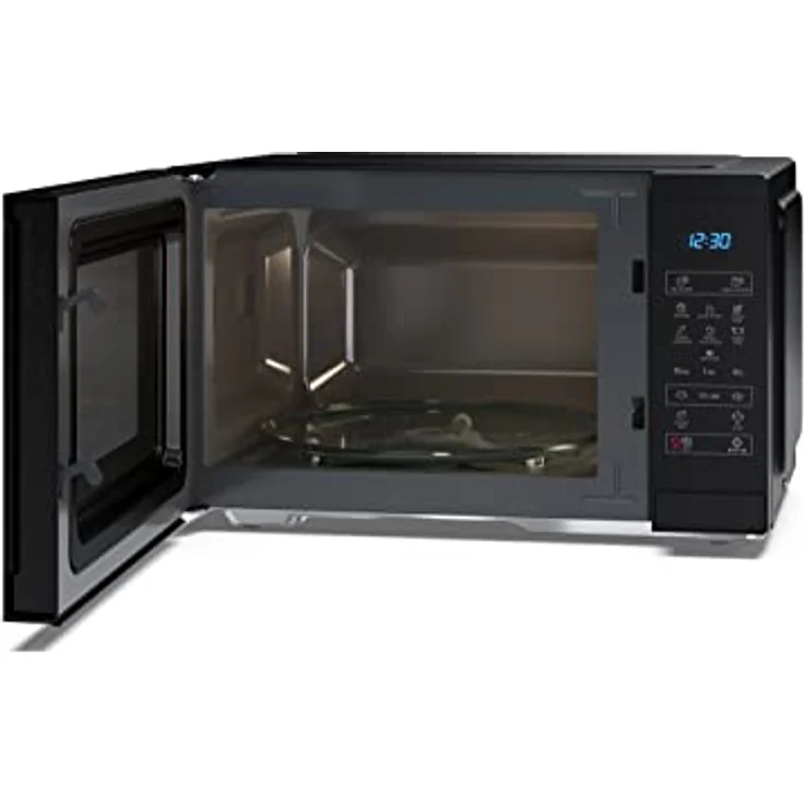 SHARP YC-MS252AE-B Mikrowelle (Mikrowelle: 900W, 11 Leistungsstufen, Auftaufunktion, Abmessungen 47,2 x 28 x 34,5 cm), schwarz – Bild 3