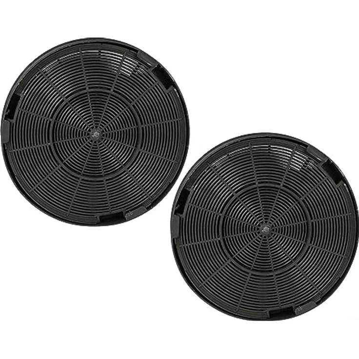 vhbw 2x Aktivkohlefilter kompatibel mit AEG DD5960V, DCK6290HG, DD9995-W, DD9693-M, DD9663-M, DD9993-M, DD9963-M Dunstabzugshaube - 19,6 cm, schwarz – Bild 1