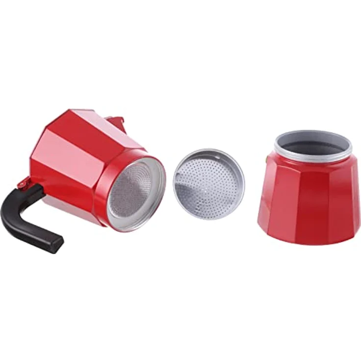 Monix Fresa Mokkakannen, Aluminium, erdbeer, 11 cm, 9-Einheiten – Bild 4