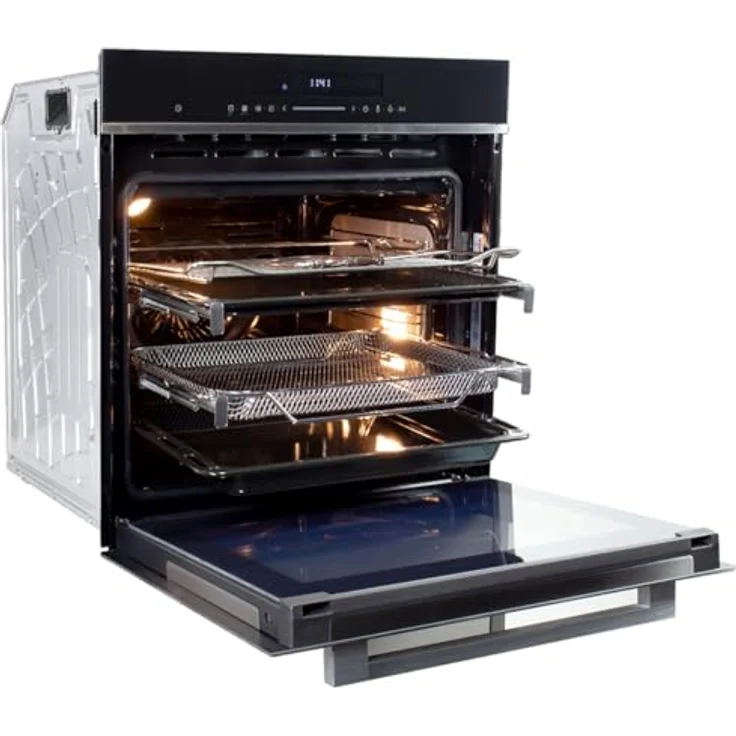 KKT KOLBE Autarkes Herdset, 60cm Einbaubackofen EB8017ED & 59cm Kochfeld CH5901AL, Katalyse, Pizzafunktion, Heißluft, Timer, Wärmeschutzverglasung, Airfry, SET8017CH59AL – Bild 4