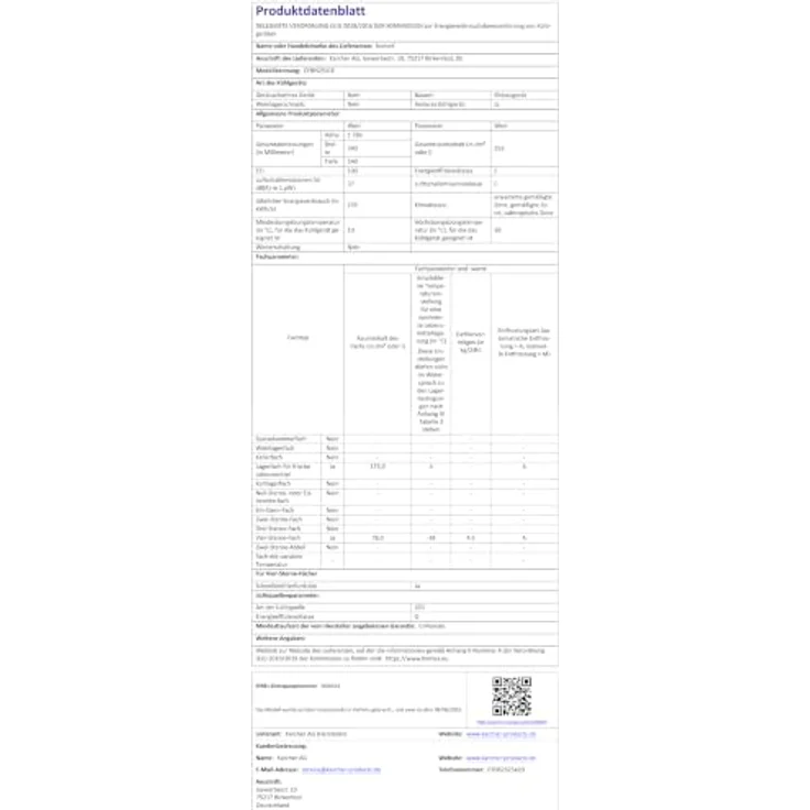 homeX CFBN2531E Einbaukühlschrank mit Gefrierfach, No Frost, 178 cm hoch, 253 l, 37 dB, weiße Front – Bild 20