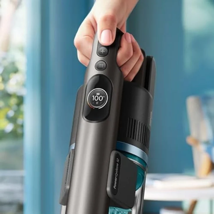 Philips XC8155/01, 2-in-1-Stabstaubsauger, beutelos, Blau, mit Zyklonfilter und 80 Minuten Akkulaufzeit für Trocken- und Nassreinigung – Bild 8
