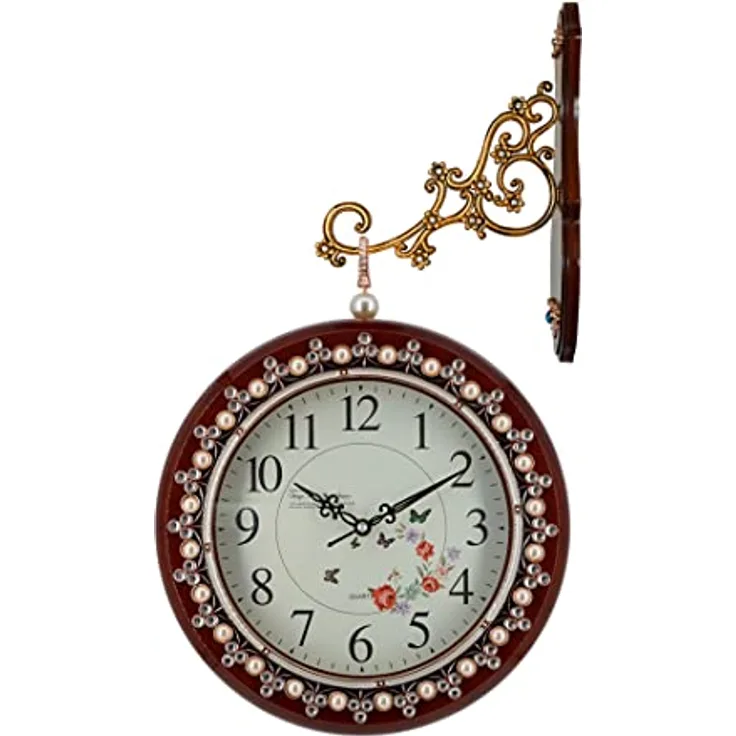 ABC home | Wanduhr | Dekorativ | Batteriebetrieben | Quarzuhrwerk | 32 cm Ø