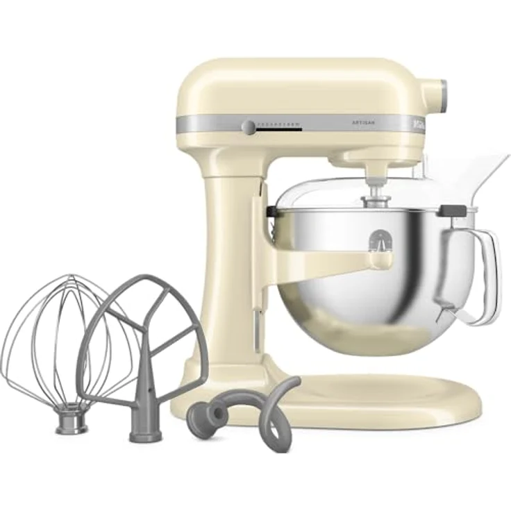 KitchenAid Küchenmaschine 5KSM60SPXE, 2 silberbeschichtete Rührwekzeuge, Planetenrührwerk, Robustes Gehäuse, silber – Bild 2
