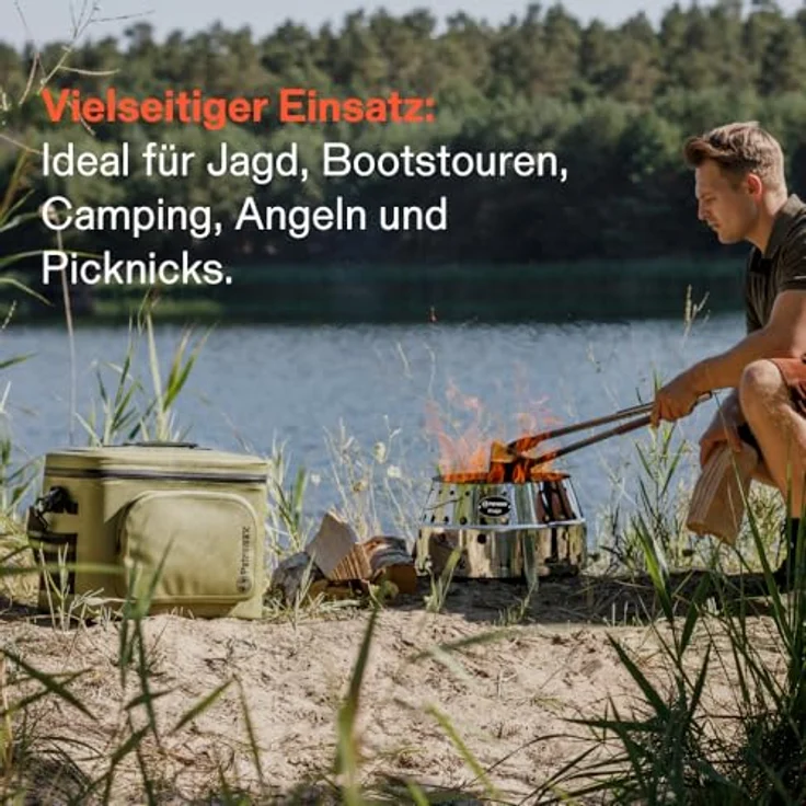 Petromax Kühlbox 22 l, olivgrün, mit wasserdichtem Reißverschluss für Langzeitausflüge – Bild 5